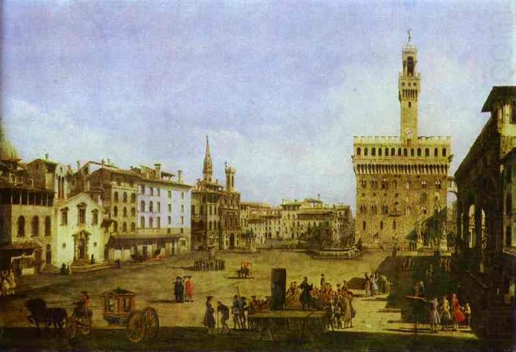 Signoria Square in Florence., Bernardo Bellotto